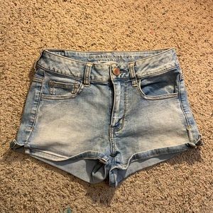 American Eagle “Super Super Stretch” jean shorts.